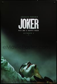 2676UF JOKER teaser DS 1sh 2019 great image of Joaquin Phoenix as the DC Comics villain!