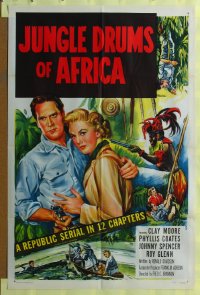 #345 JUNGLE DRUMS OF AFRICA 1sh '52 serial 