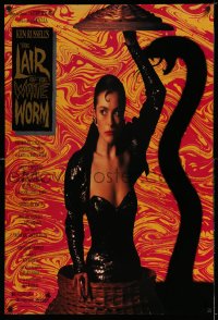 2221UF LAIR OF THE WHITE WORM 1sh '88 Ken Russell, image of sexy Amanda Donohoe with snake shadow!