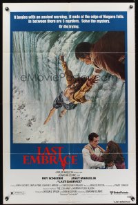 0978FF LAST EMBRACE style B 1sh '79 Roy Scheider, directed by Jonathan Demme, art of Niagara Falls!