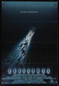 0982FF LEVIATHAN 1sh '89 deep ocean monster sci-fi, how long can you hold your breath?