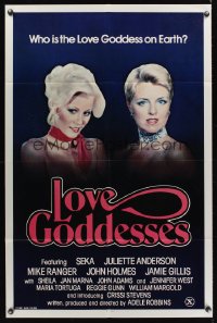 0992FF LOVE GODDESSES 1sh '81 Seka & Juliette Anderson, who is the Love Goddess!