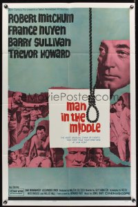 0995FF MAN IN THE MIDDLE 1sh '64 Robert Mitchum, France Nuyen, directed by Guy Hamilton!