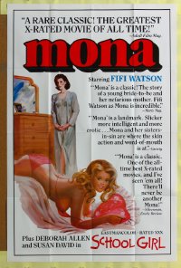 273FF MONA/SCHOOL GIRL one-sheet '70s sexploitation!