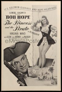 2613 PRINCESS & THE PIRATE pressbook '44 great images of Bob Hope & sexy Virginia Mayo!