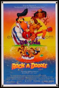 1026UF ROCK-A-DOODLE 1sh '91 Don Bluth's cartoon adventure of the world's first rockin' rooster!