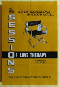 362FF SESSIONS OF LOVE THERAPY 1sh '70s sexploitation!