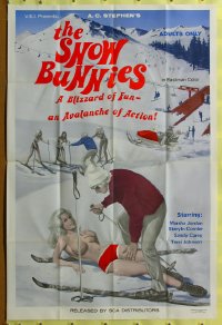 529FF SNOW BUNNIES 1sh '70 Ed Wood, super sexy skiers!