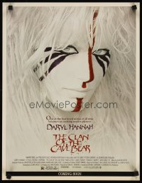 1672UF CLAN OF THE CAVE BEAR special 17x22 '86 best image of Daryl Hannah in cool tribal make up!