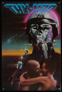1121UF THX 1138 video 20x30 video poster '83 first George Lucas, completely different image!