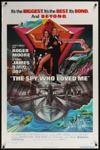 387UF SPY WHO LOVED ME 1sheet '77 Roger Moore as Bond