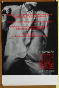 599UF STOP MAKING SENSE special poster84 Talking Heads!