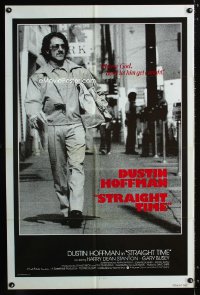 765FF STRAIGHT TIME int'l one-sheet poster '78 great different full-length image of Dustin Hoffman!