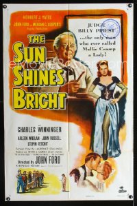 0767FF SUN SHINES BRIGHT 1sh '53 Charles Winninger in adaptation of Irvin Cobb stories by John Ford!