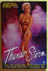 421FF THUNDER STORM one-sheet '87 sexy Jeanne Fine!