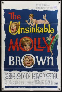 1061FF UNSINKABLE MOLLY BROWN int'l 1sh '64 completely different images of Debbie Reynolds!