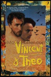 2414UF VINCENT & THEO 1sh '90 Robert Altman meets Tim Roth as Vincent van Gogh, cool artwork!