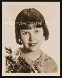 1238 MITZI GREEN 5.5x7 fan photo '30 the child actress smiling with facsimile signature!