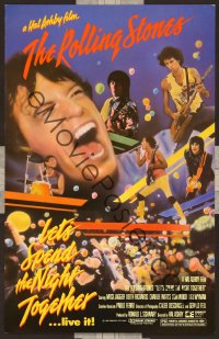 1114 LET'S SPEND THE NIGHT TOGETHER trade-ad '83 great image of Mick Jagger & The Rolling Stones!