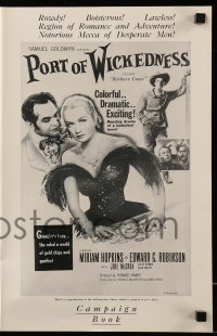 2598 BARBARY COAST pressbook R54 Edward G. Robinson, Miriam Hopkins, Hawks, Port of Wickedness
