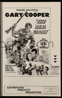 2615 REAL GLORY pressbook R55 Gary Cooper, the story of a U.S. Army doctor's adventures!