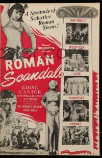 2616 ROMAN SCANDALS pressbook R46 great images of wacky Eddie Cantor and elaborate routines!