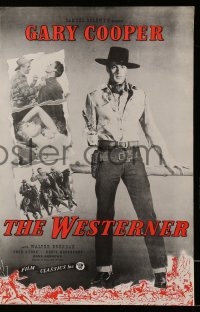 2624 WESTERNER pressbook R46 cowboy Gary Cooper in William Wyler western classic!