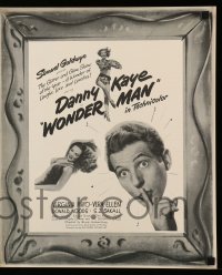 2626 WONDER MAN pressbook '45 wacky Danny Kaye, sexy Virginia Mayo + dancing Vera-Ellen!