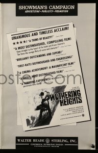 2627 WUTHERING HEIGHTS pressbook R63 Laurence Olivier is torn with desire for Merle Oberon!