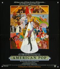 1122FF AMERICAN POP special 18x21 poster '81 rock & roll art by Wilson McClean & Ralph Bakshi!