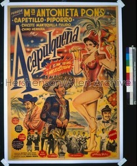 ACAPULQUENA Mexican poster '59