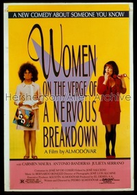 WOMEN ON THE VERGE OF A NERVOUS BREAKDOWN 1sh '88