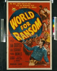 WORLD FOR RANSOM 1sh '54