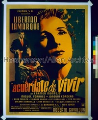 ACUERDATE DE VIVIR Mexican poster '53