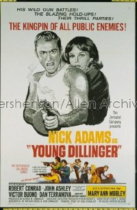 YOUNG DILLINGER 1sh '65