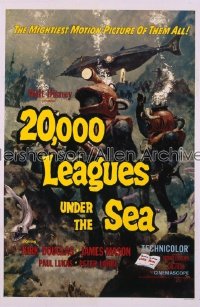 20,000 LEAGUES UNDER THE SEA style A 1sh '55