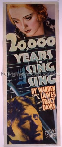 20,000 YEARS IN SING SING insert '32