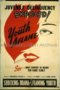 YOUTH AFLAME 1sh '45