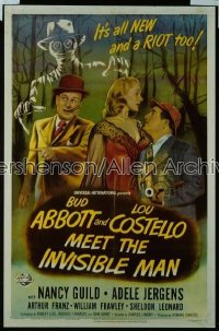 ABBOTT & COSTELLO MEET THE INVISIBLE MAN 1sh '51