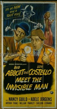 ABBOTT & COSTELLO MEET THE INVISIBLE MAN 3sh '51