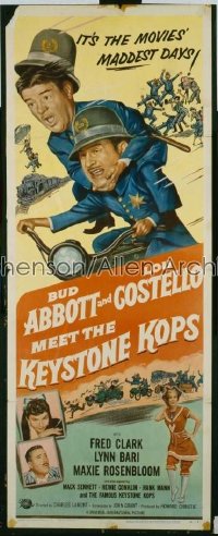 ABBOTT & COSTELLO MEET THE KEYSTONE KOPS insert '55
