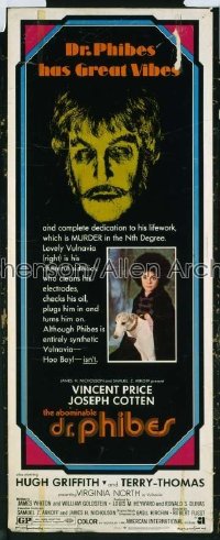 ABOMINABLE DR. PHIBES insert '71