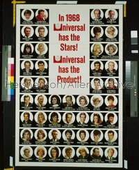 1968 UNIVERSAL STARS 1sh '68