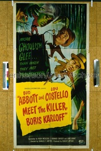 ABBOTT & COSTELLO MEET THE KILLER BORIS KARLOFF 3sh '49