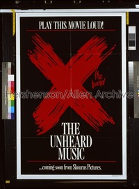 X: THE UNHEARD MUSIC 1sh '86