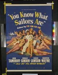 YOU KNOW WHAT SAILORS ARE English 1sh '54