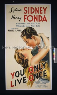 YOU ONLY LIVE ONCE ('37) 3sh '37