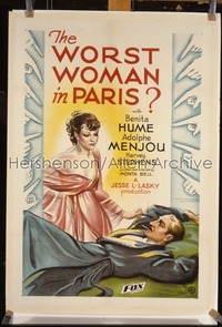 WORST WOMAN IN PARIS 1sh '33