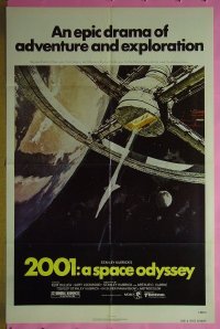 #009 2001 A SPACE ODYSSEY 1sh R80 Kubrick 