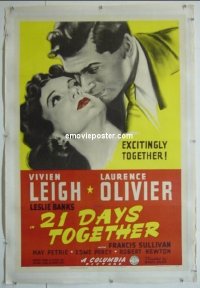 #0543 21 DAYS TOGETHER linen 1sh '40 Leigh 